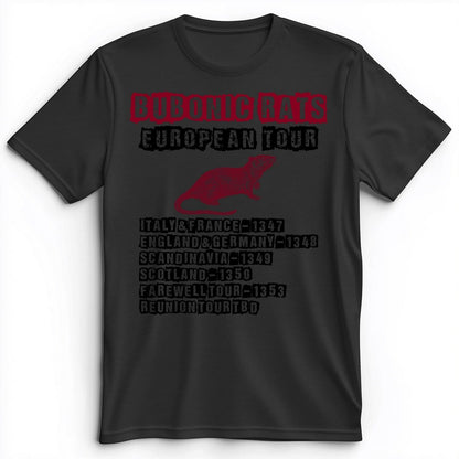 Bubonic Rats World Tour Premium Tee Dark Grey Heather / S