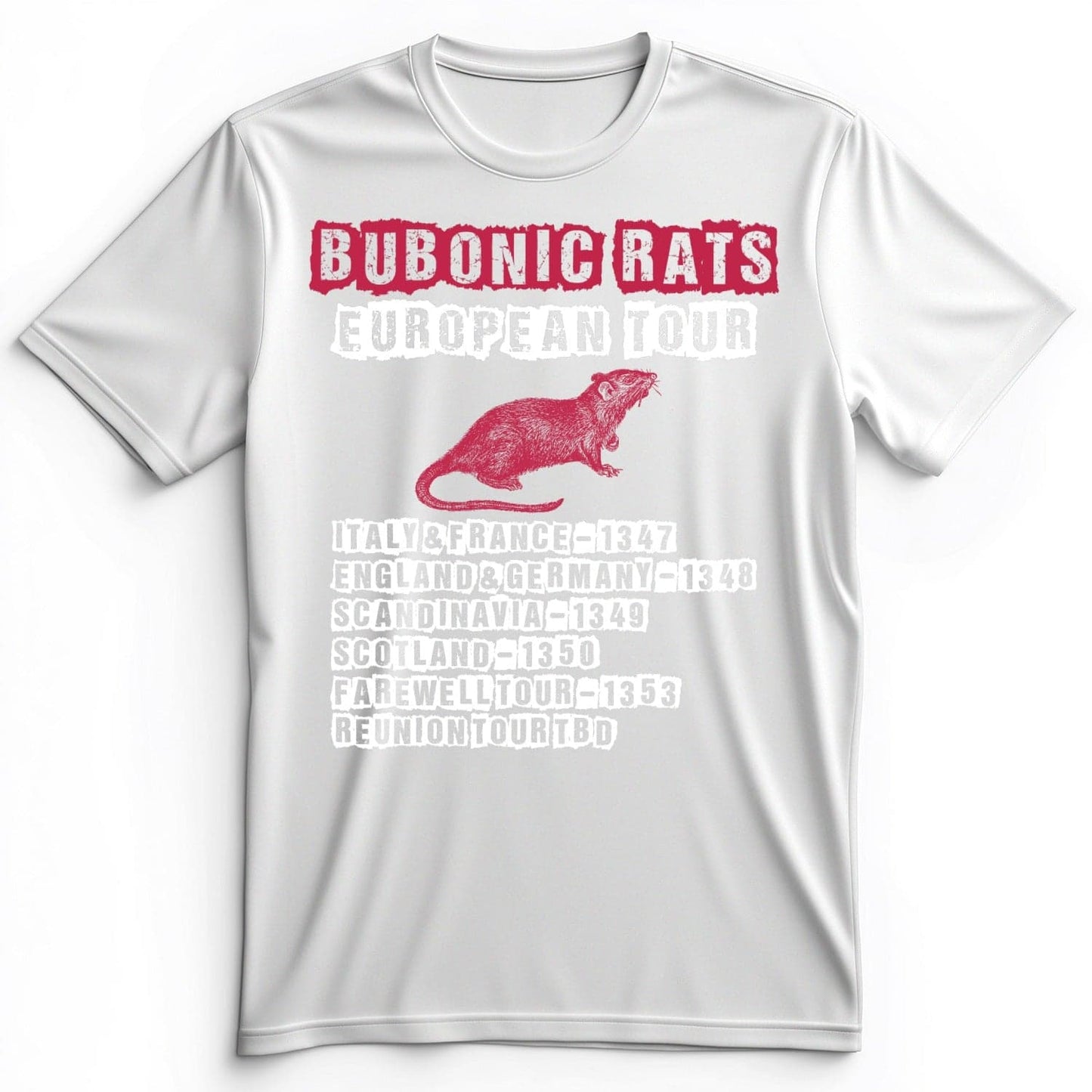 Bubonic Rats World Tour Premium Tee White / S