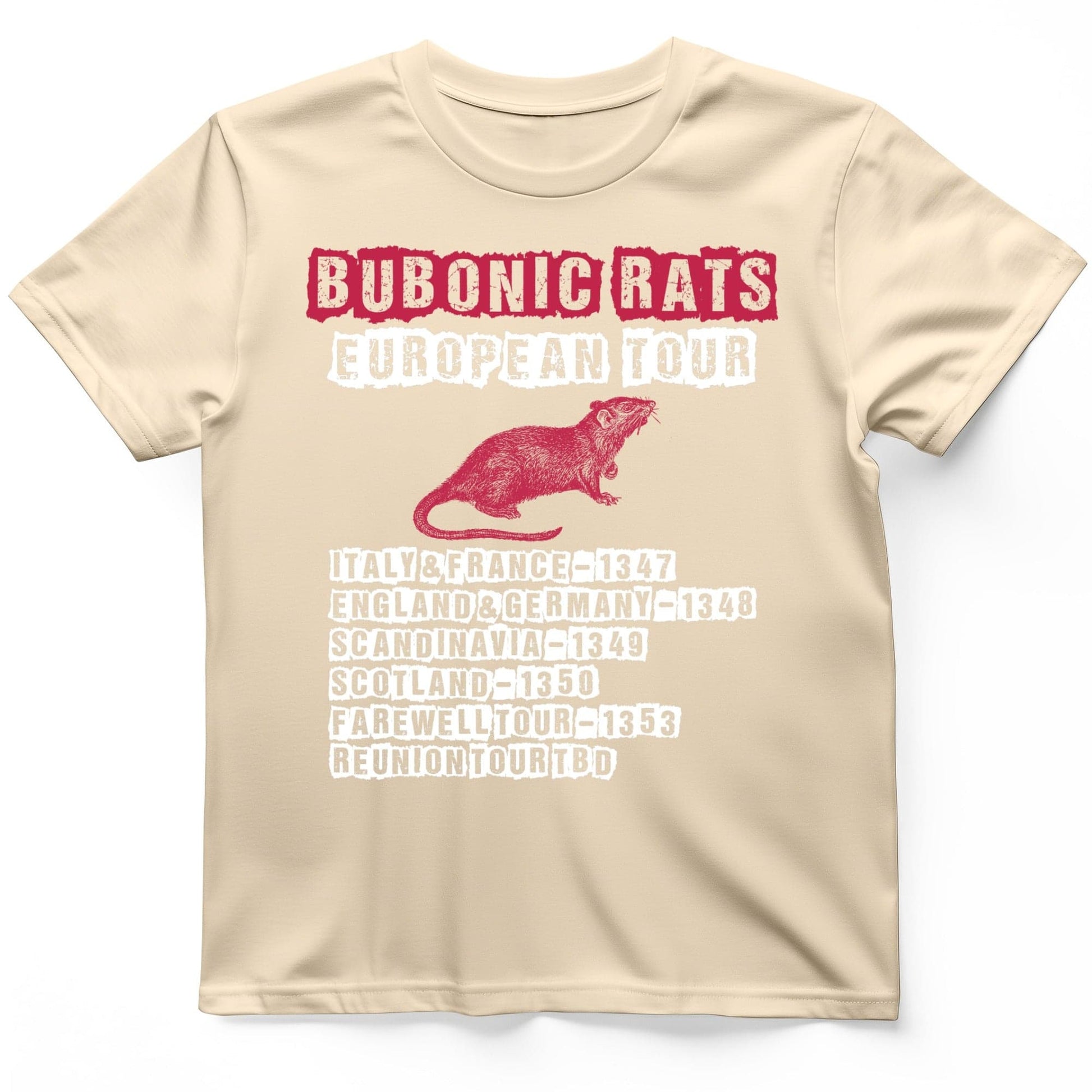 Bubonic Rats World Tour Premium Tee Natural / S