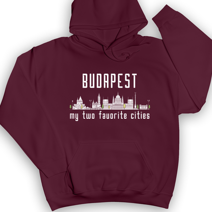 Budapest 2 Hoodie Maroon / S