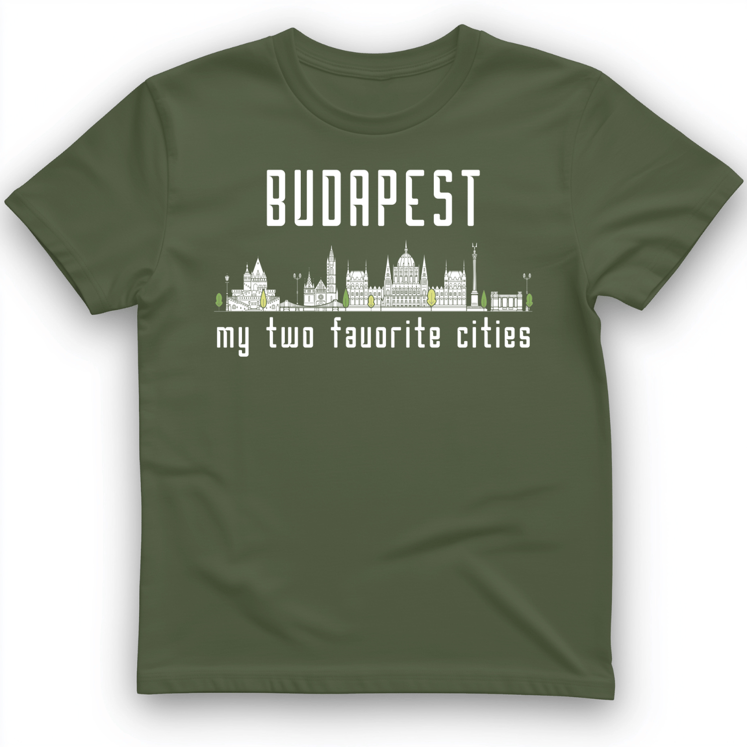 Budapest 2 T-Shirt Military Green / S