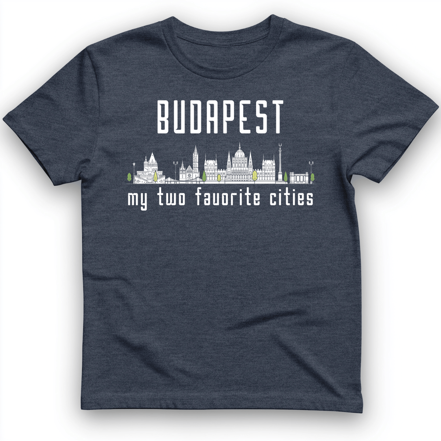 Budapest 2 T-Shirt Heather Navy / S