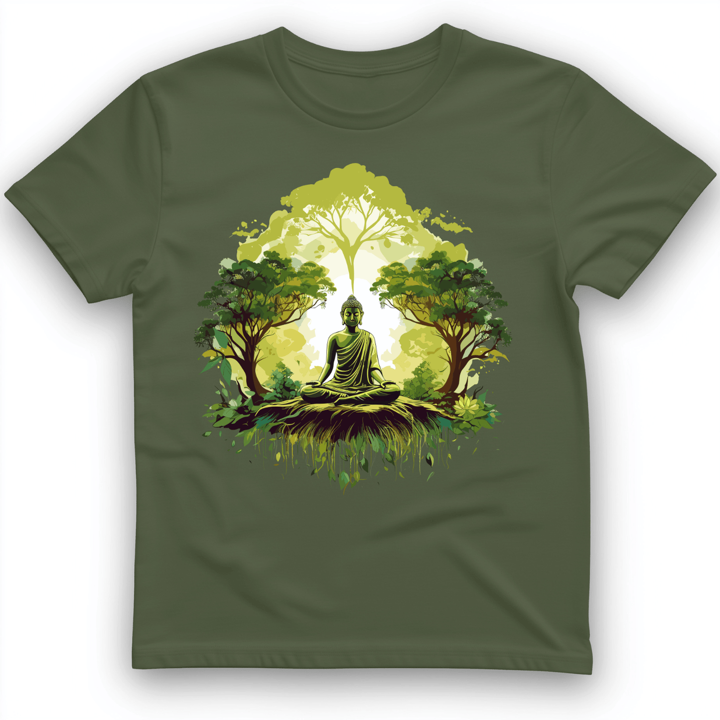 Buddha T-Shirt Military Green / S