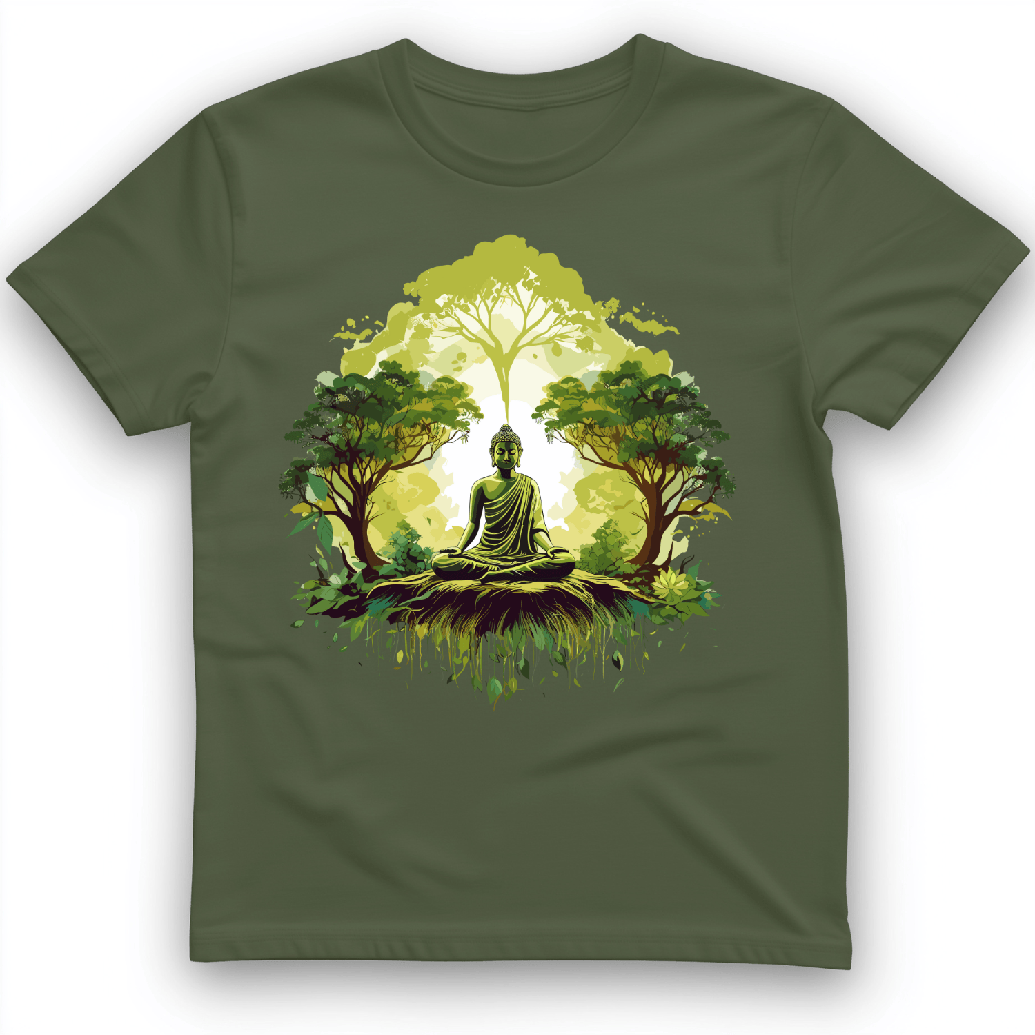 Buddha T-Shirt Military Green / S