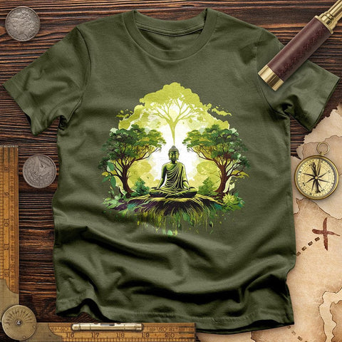 Buddha T-Shirt Military Green / S