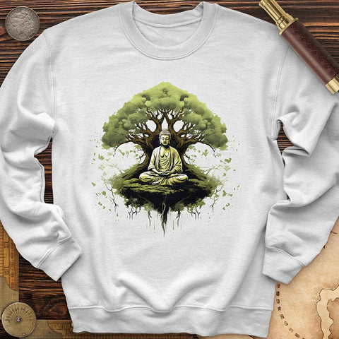 Buddha Tree Crewneck White / S