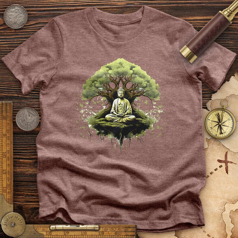 Buddha Tree High Quality Tee Heather Mauve / S