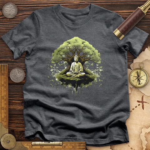 Buddha Tree High Quality Tee Dark Grey Heather / S