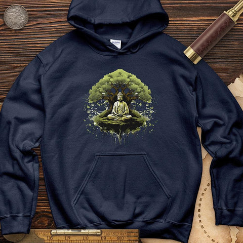 Buddha Tree Hoodie Navy / S