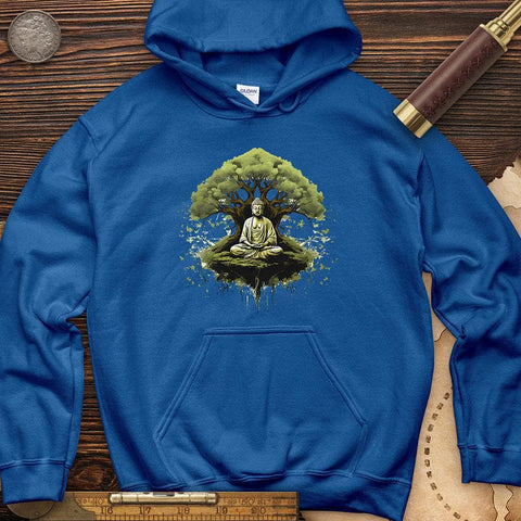 Buddha Tree Hoodie Royal / S