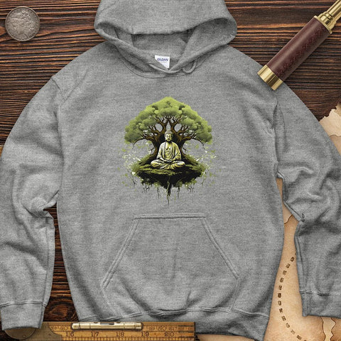 Buddha Tree Hoodie Sport Grey / S