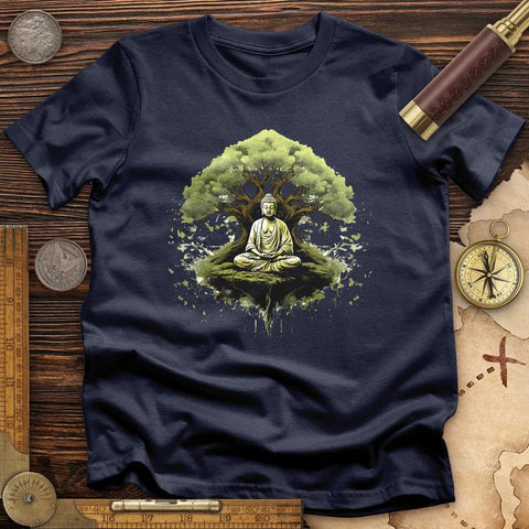 Buddha Tree T-Shirt Navy / S