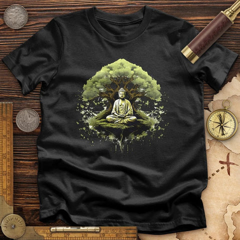 Buddha Tree T-Shirt Black / S