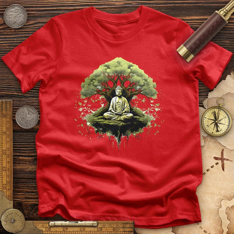 Buddha Tree T-Shirt Red / S