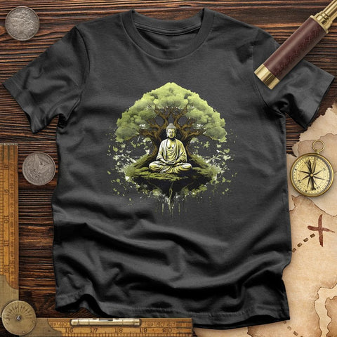 Buddha Tree T-Shirt Charcoal / S