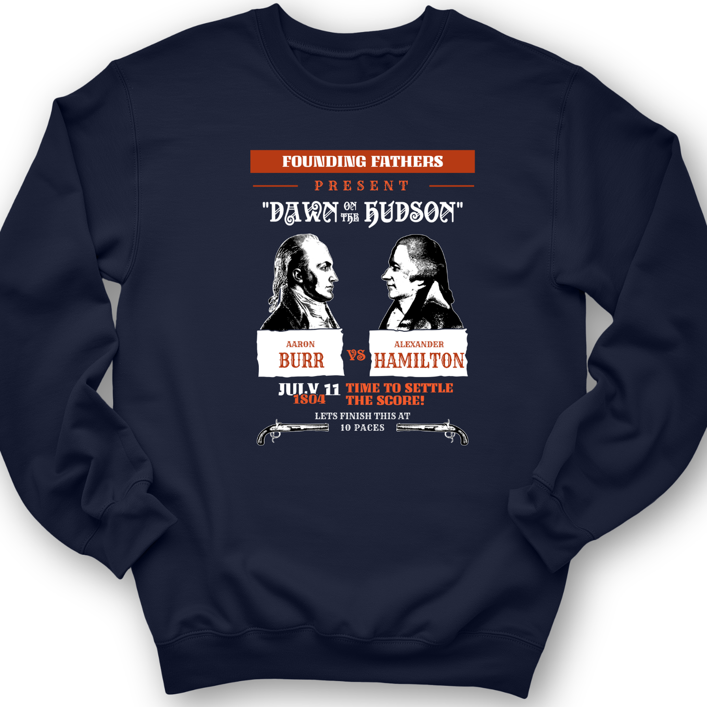 Burr vs Hamilton Crewneck Navy / S