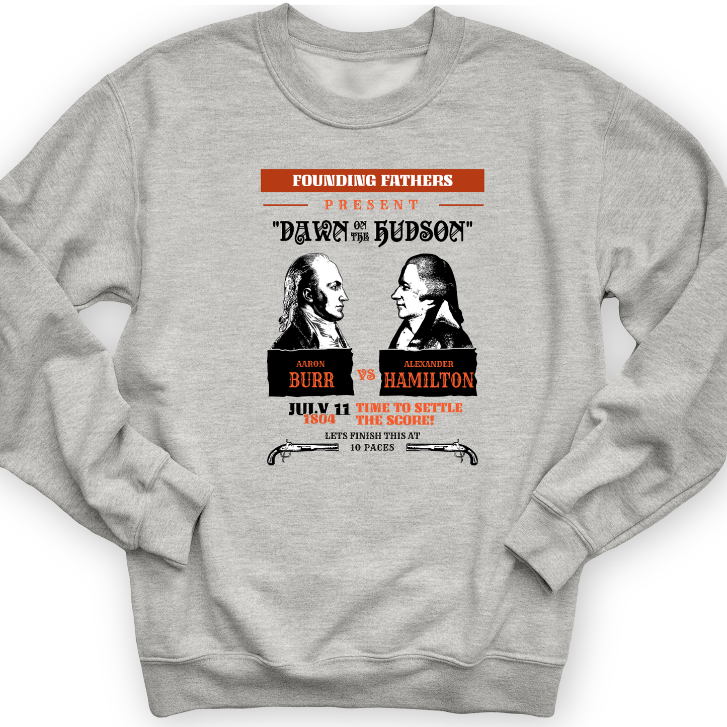 Burr vs Hamilton Crewneck Sport Grey / S