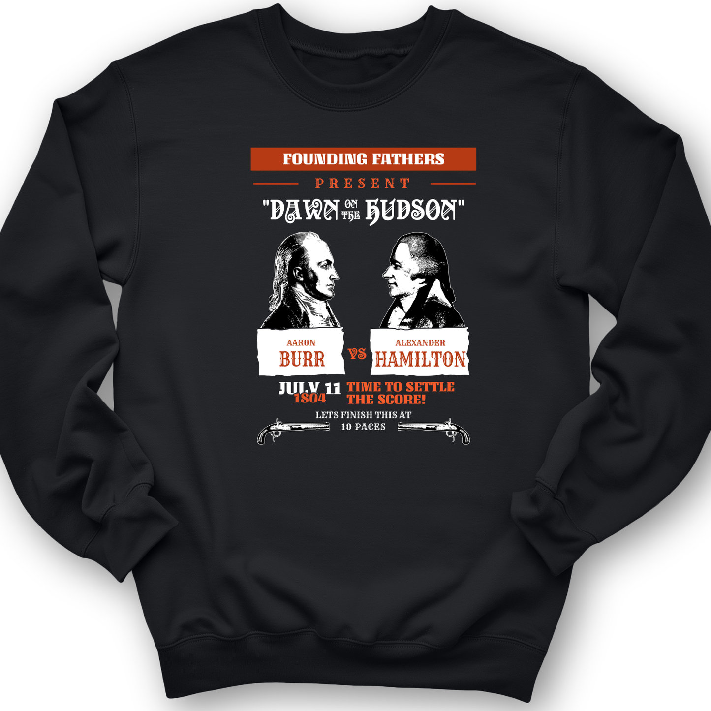 Burr vs Hamilton Crewneck Black / S