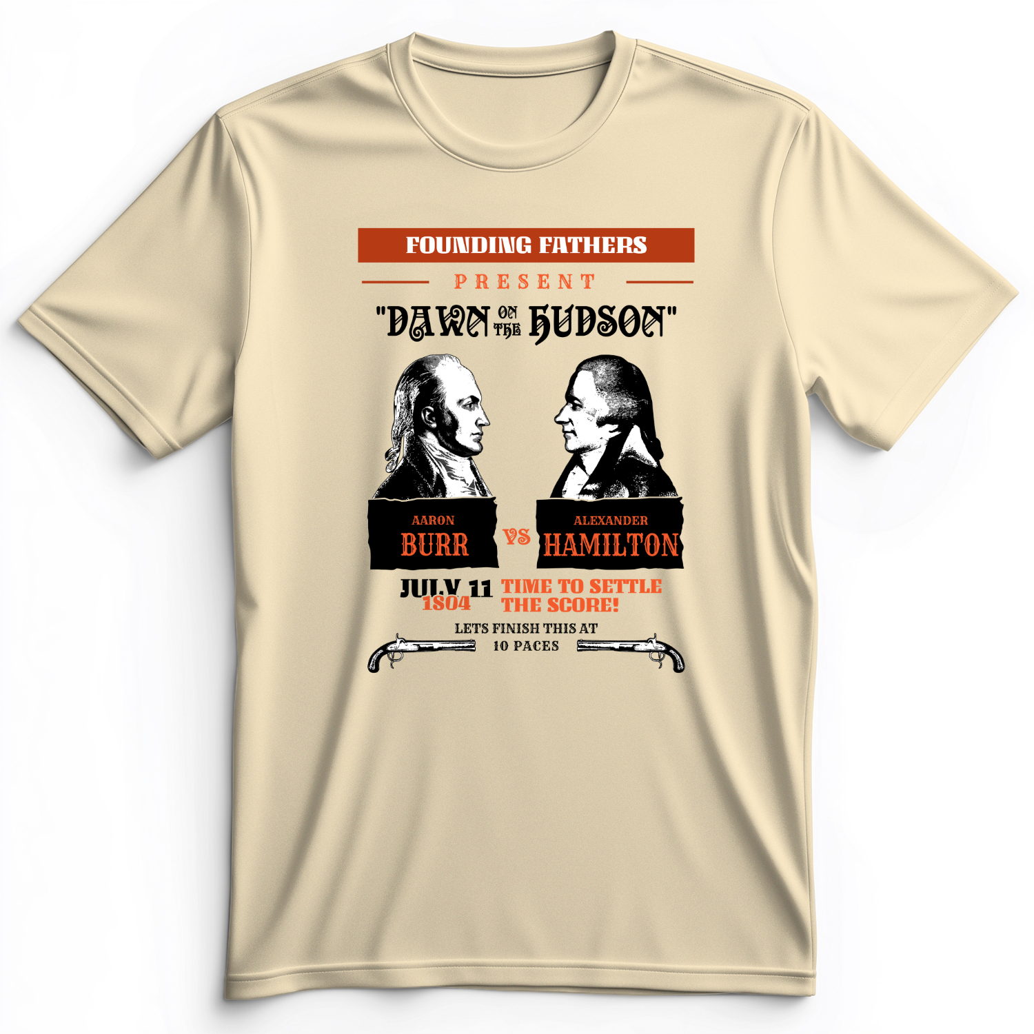 Burr vs Hamilton Premium Tee Natural / S