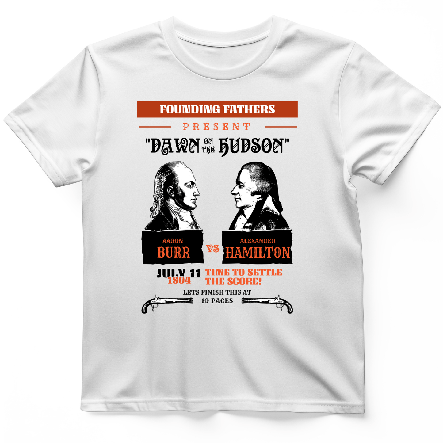 Burr vs Hamilton T-Shirt White / S