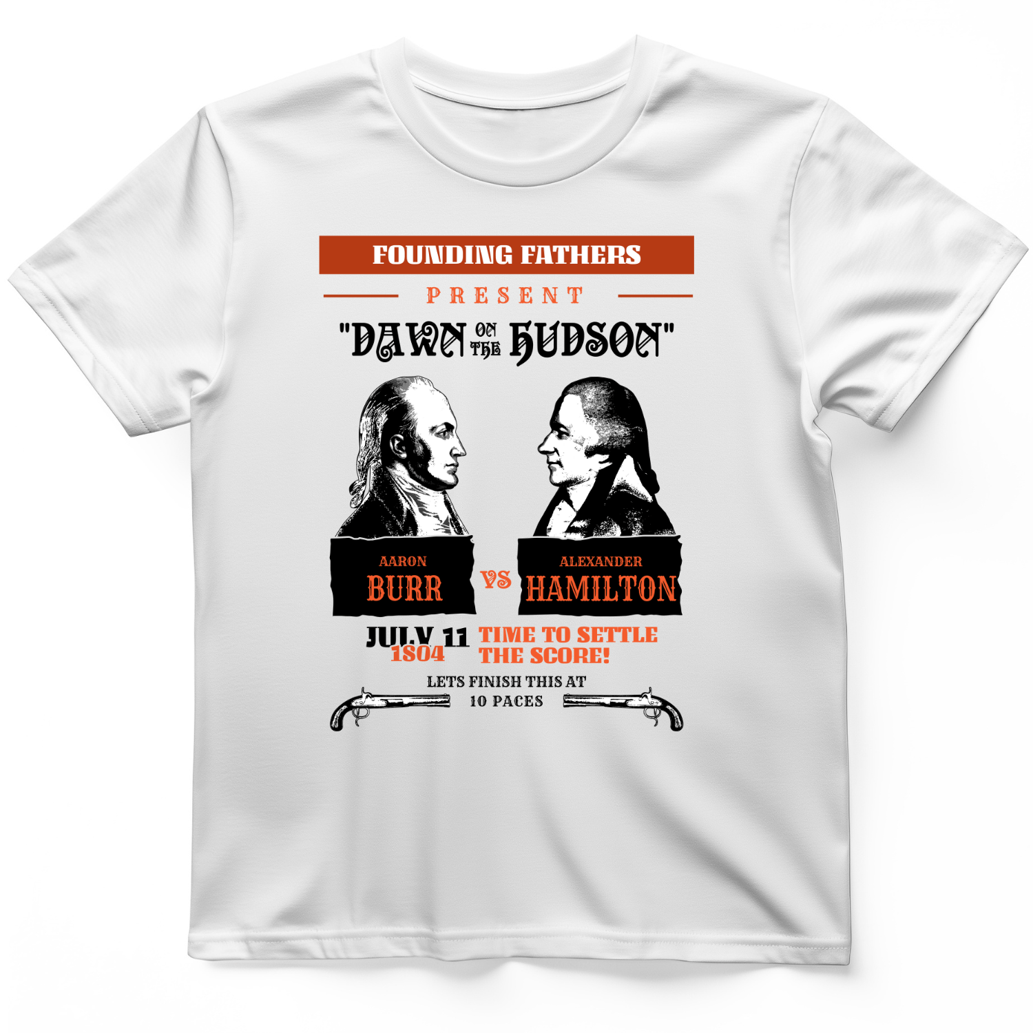 Burr vs Hamilton T-Shirt White / S
