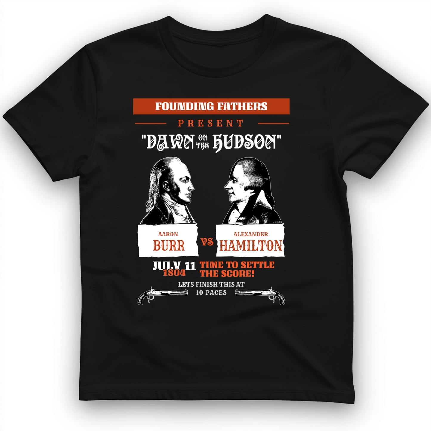 Burr vs Hamilton T-Shirt Black / S