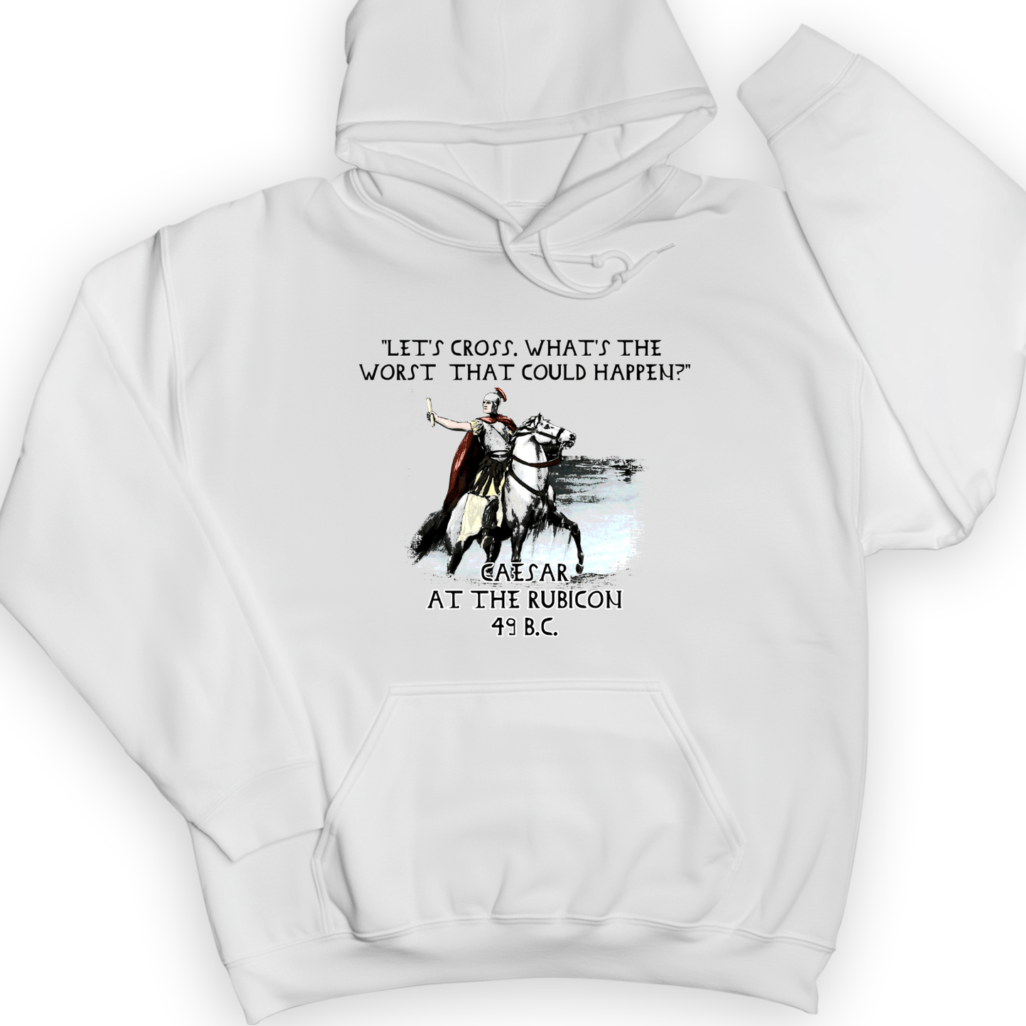 Caesar Cross Rubicon Hoodie White / S