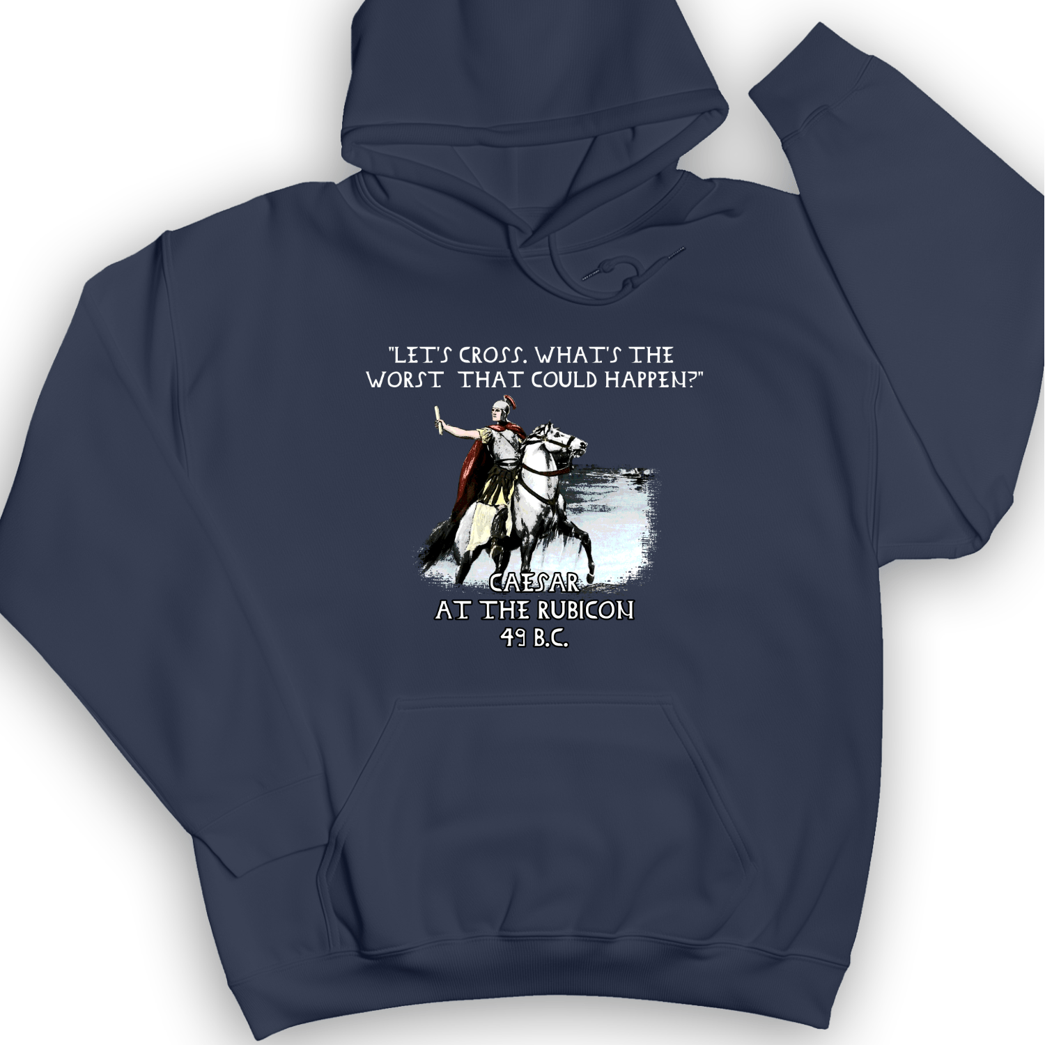 Caesar Cross Rubicon Hoodie Navy / S