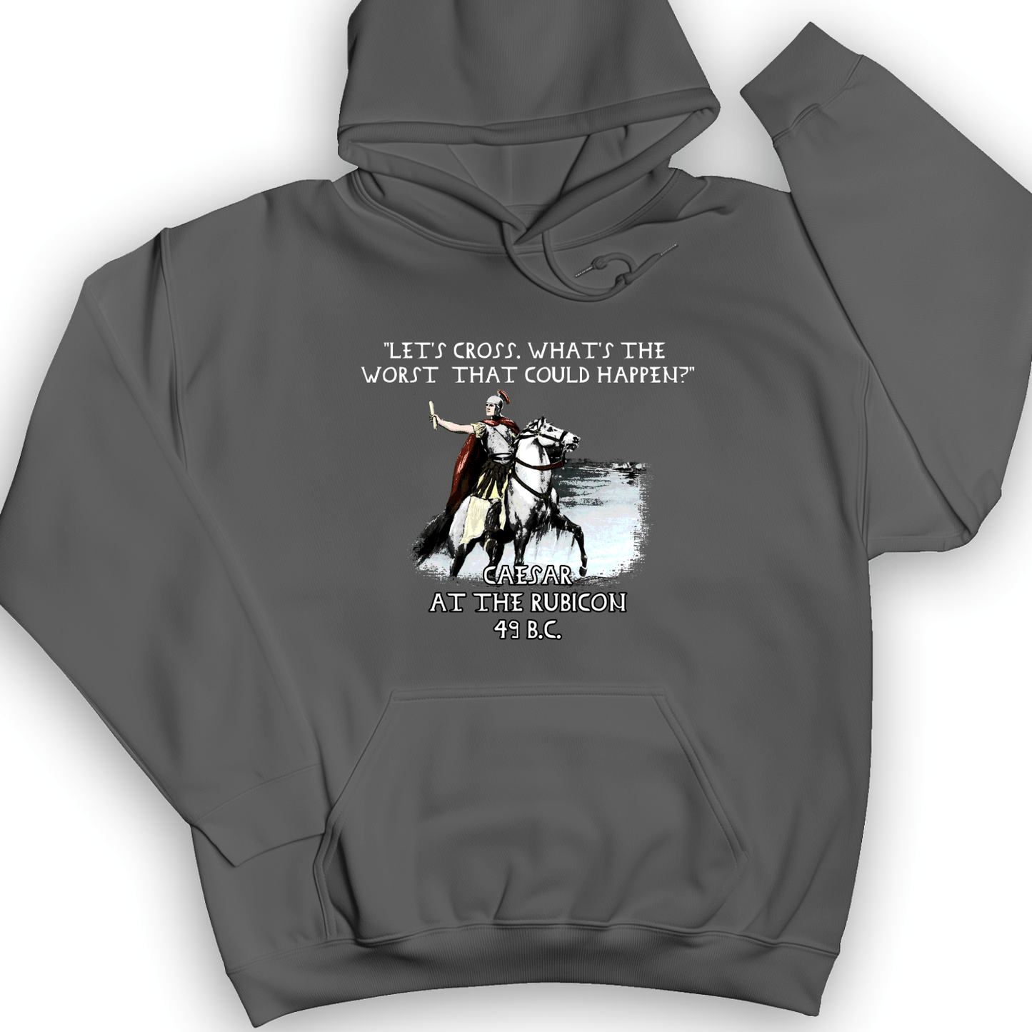 Caesar Cross Rubicon Hoodie Charcoal / S