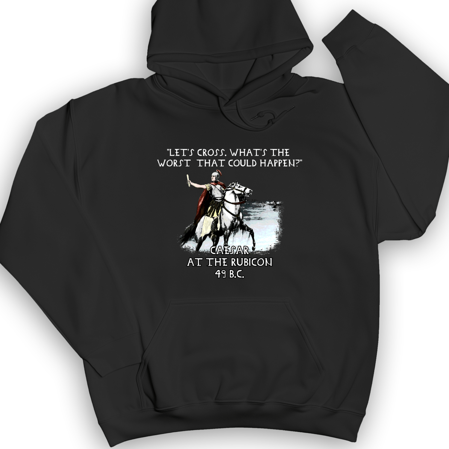 Caesar Cross Rubicon Hoodie Black / S