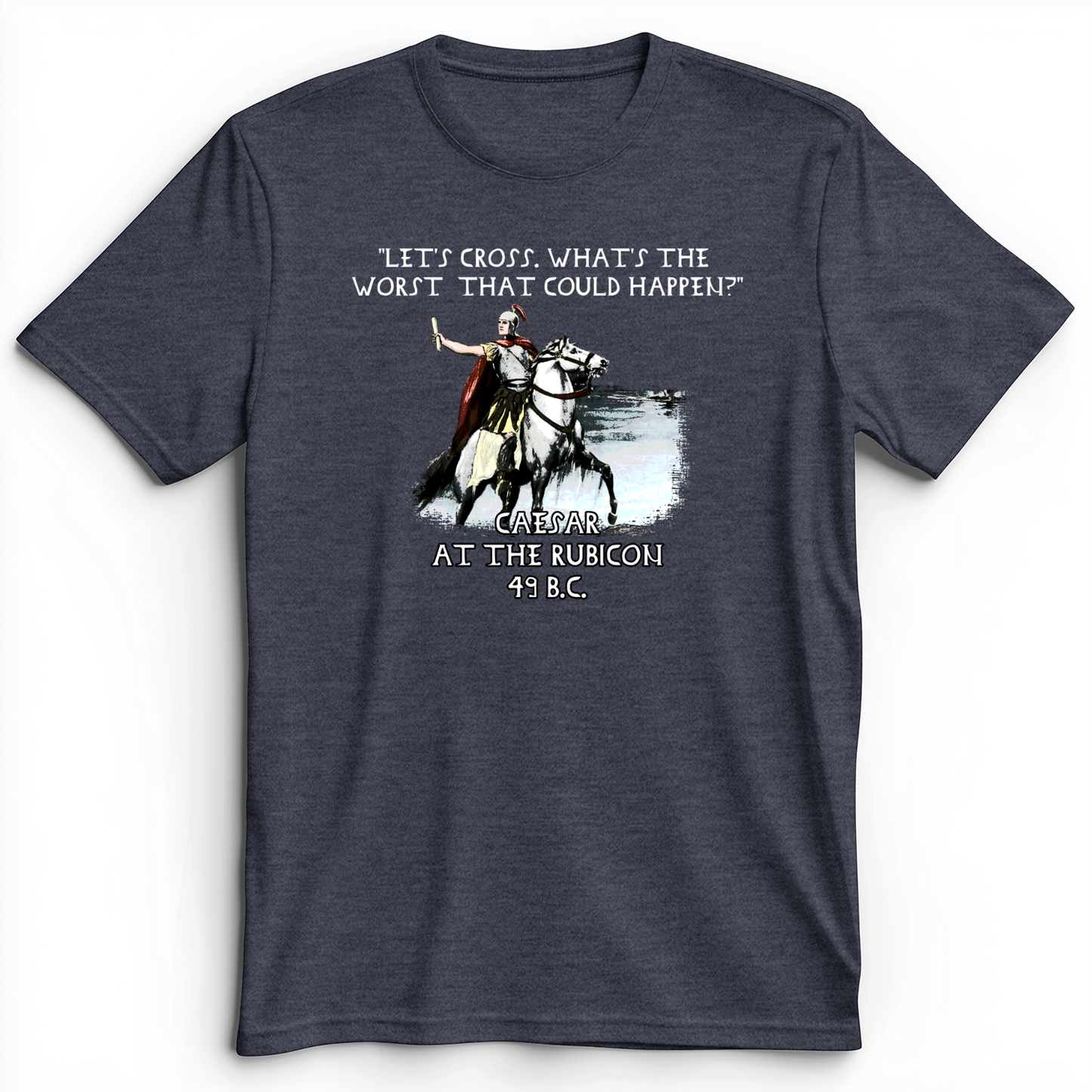 Caesar Cross Rubicon Premium Tee Heather Navy / S