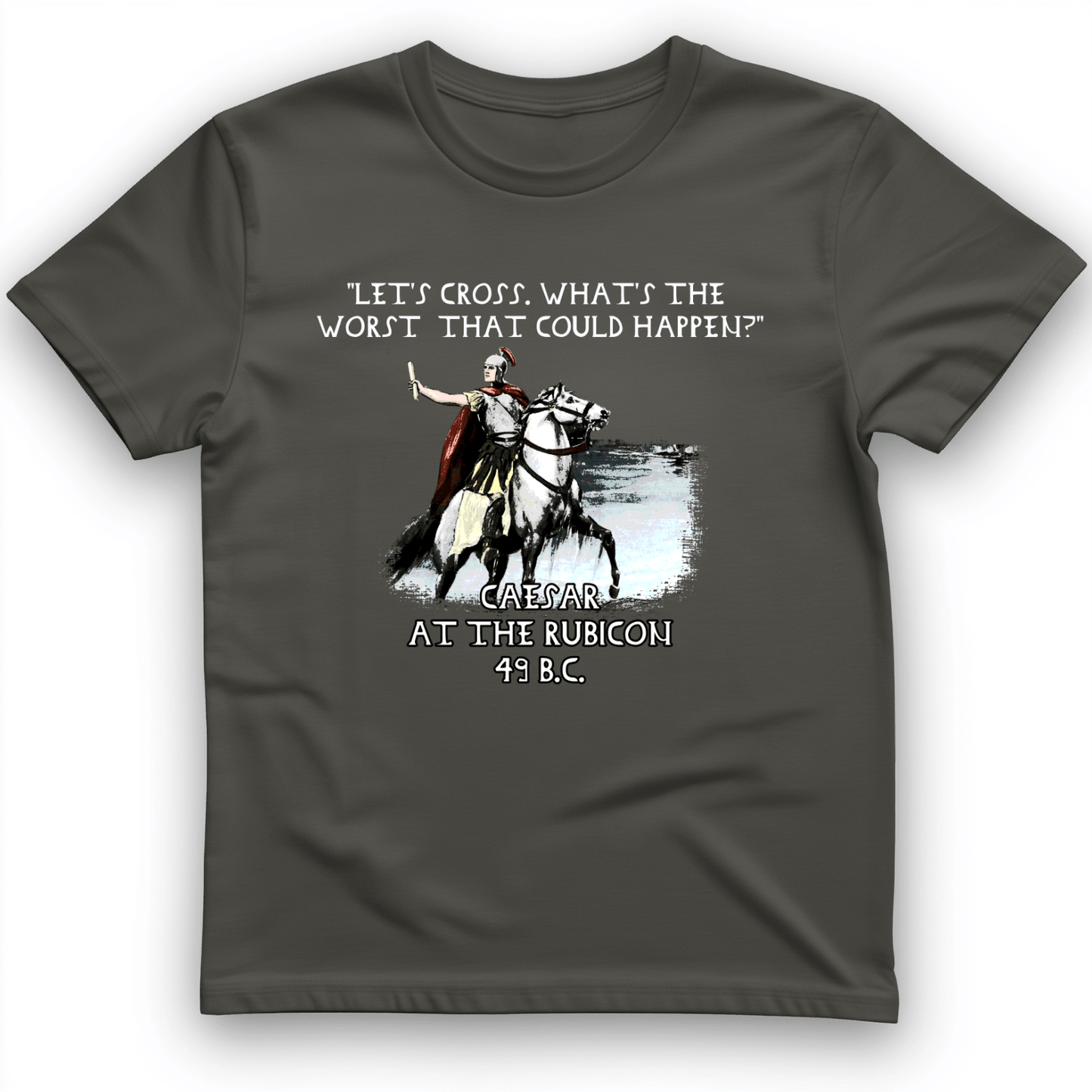 Caesar Cross Rubicon T-Shirt Charcoal / S