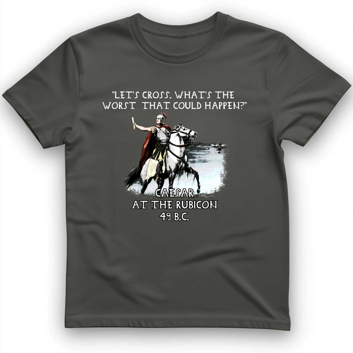 Caesar Cross Rubicon T-Shirt Charcoal / S