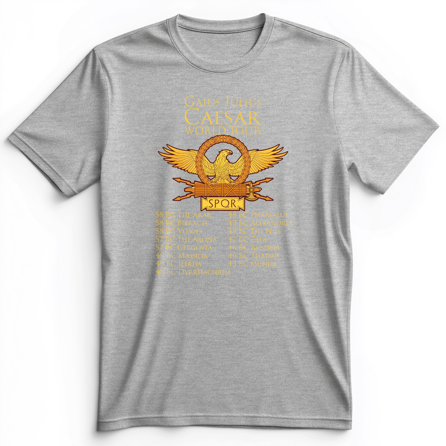 Caesar World Tour Premium Tee Athletic Heather / S