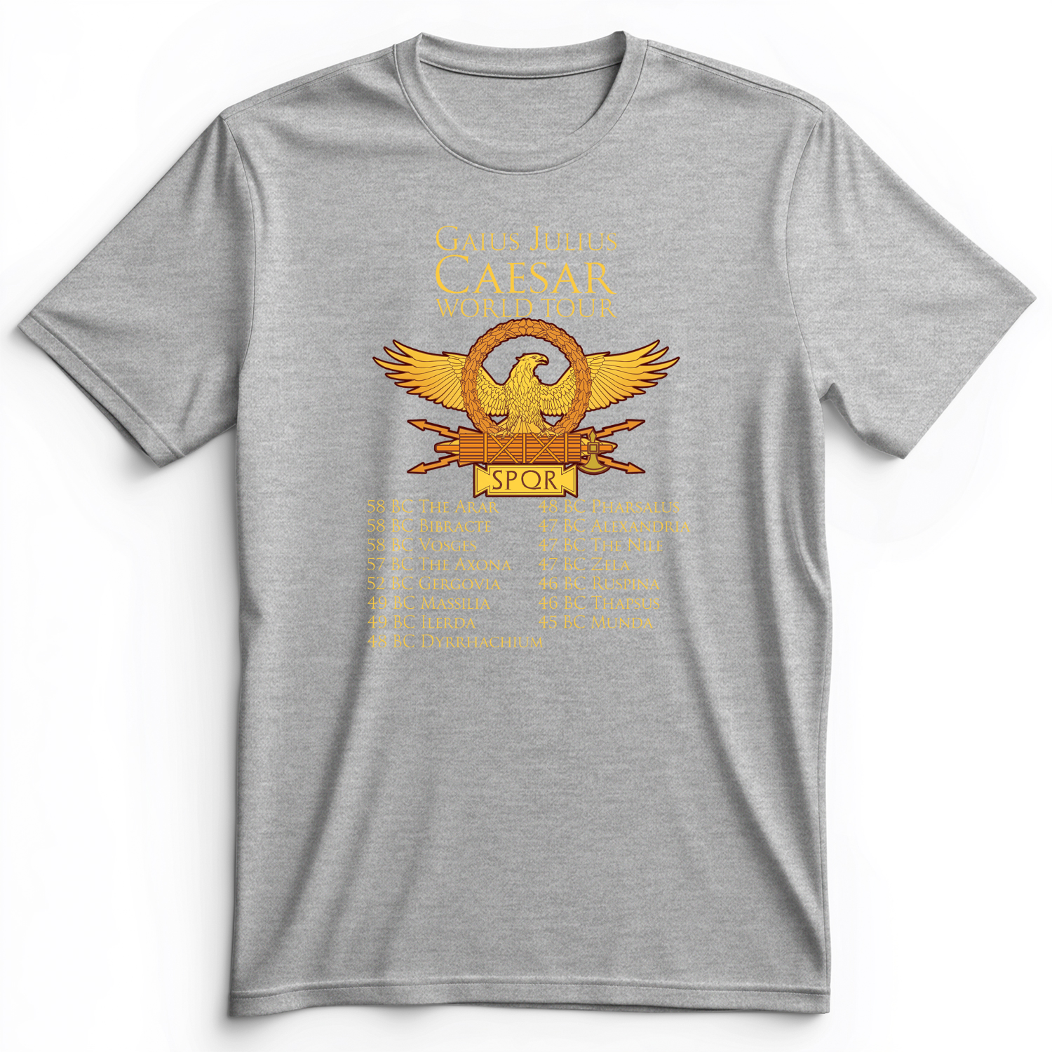 Caesar World Tour Premium Tee Athletic Heather / S