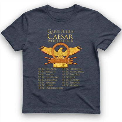 Caesar World Tour T-Shirt Heather Navy / S