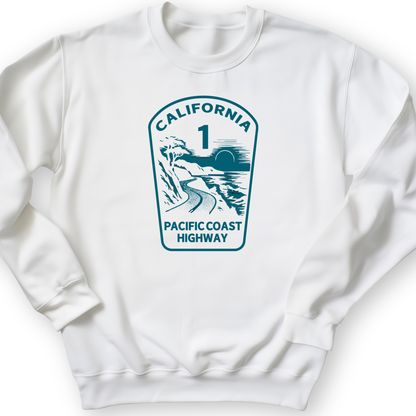 California Crewneck White / S