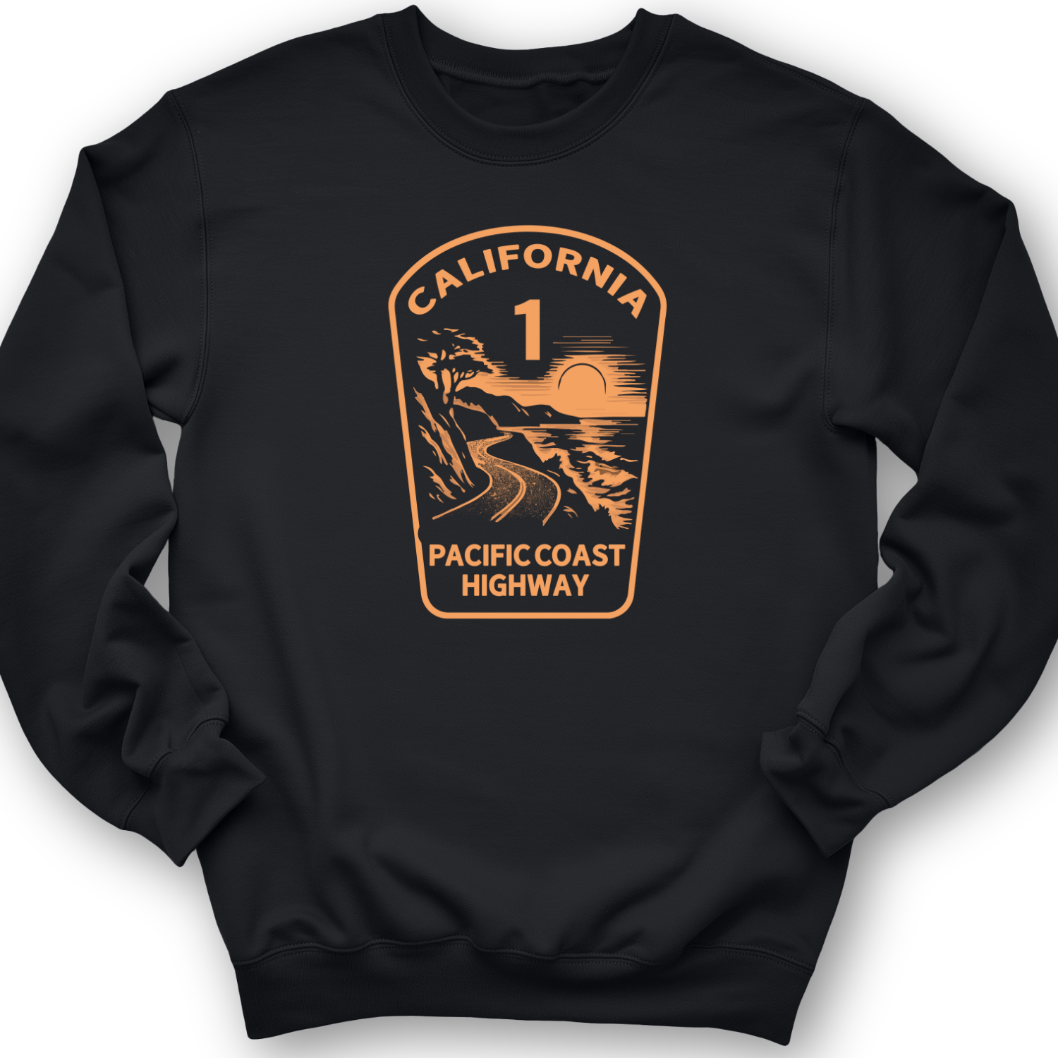 California Crewneck Black / S