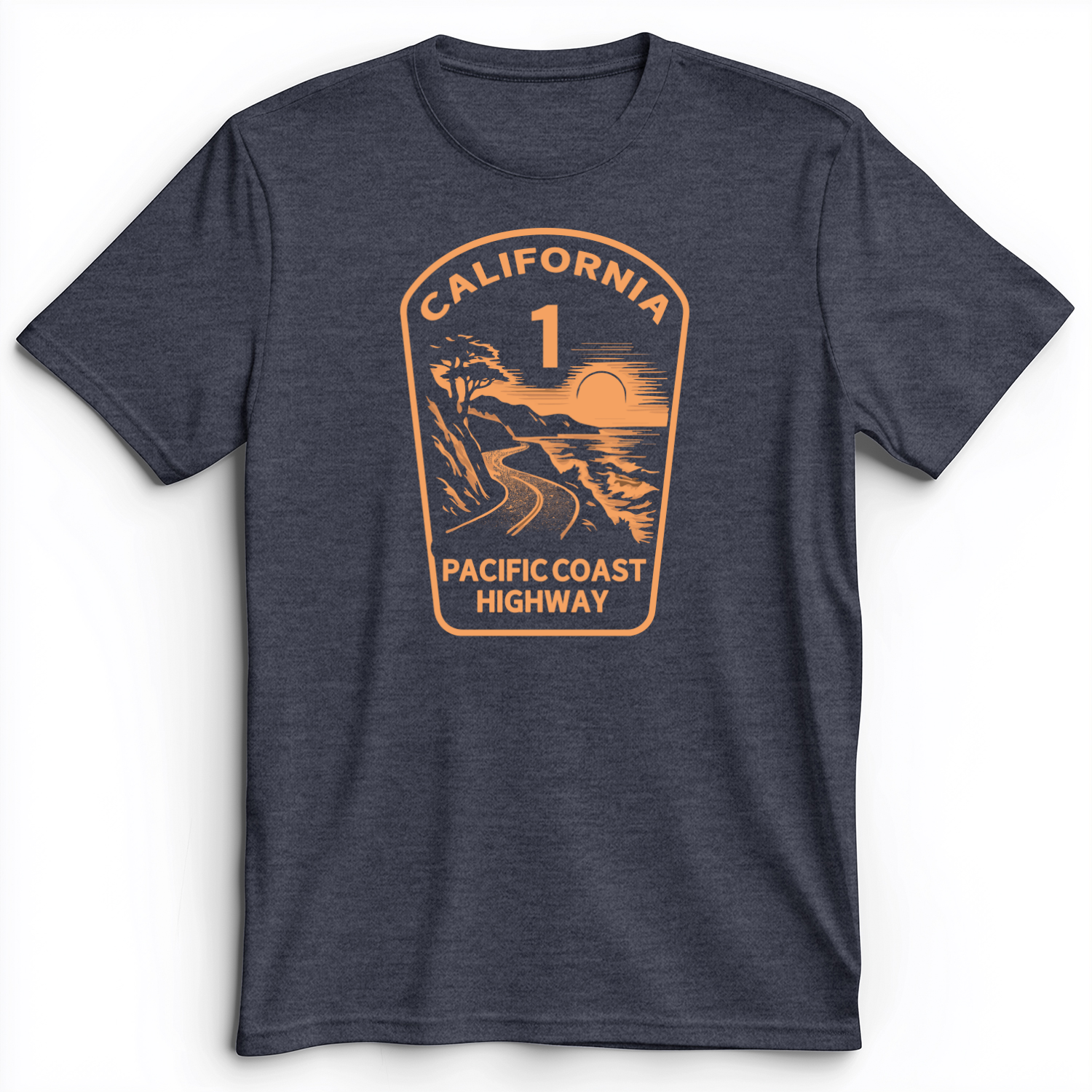 California Premium Tee Heather Navy / S