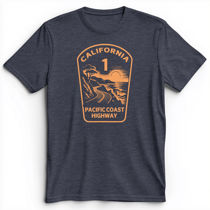 California Premium Tee Heather Navy / S