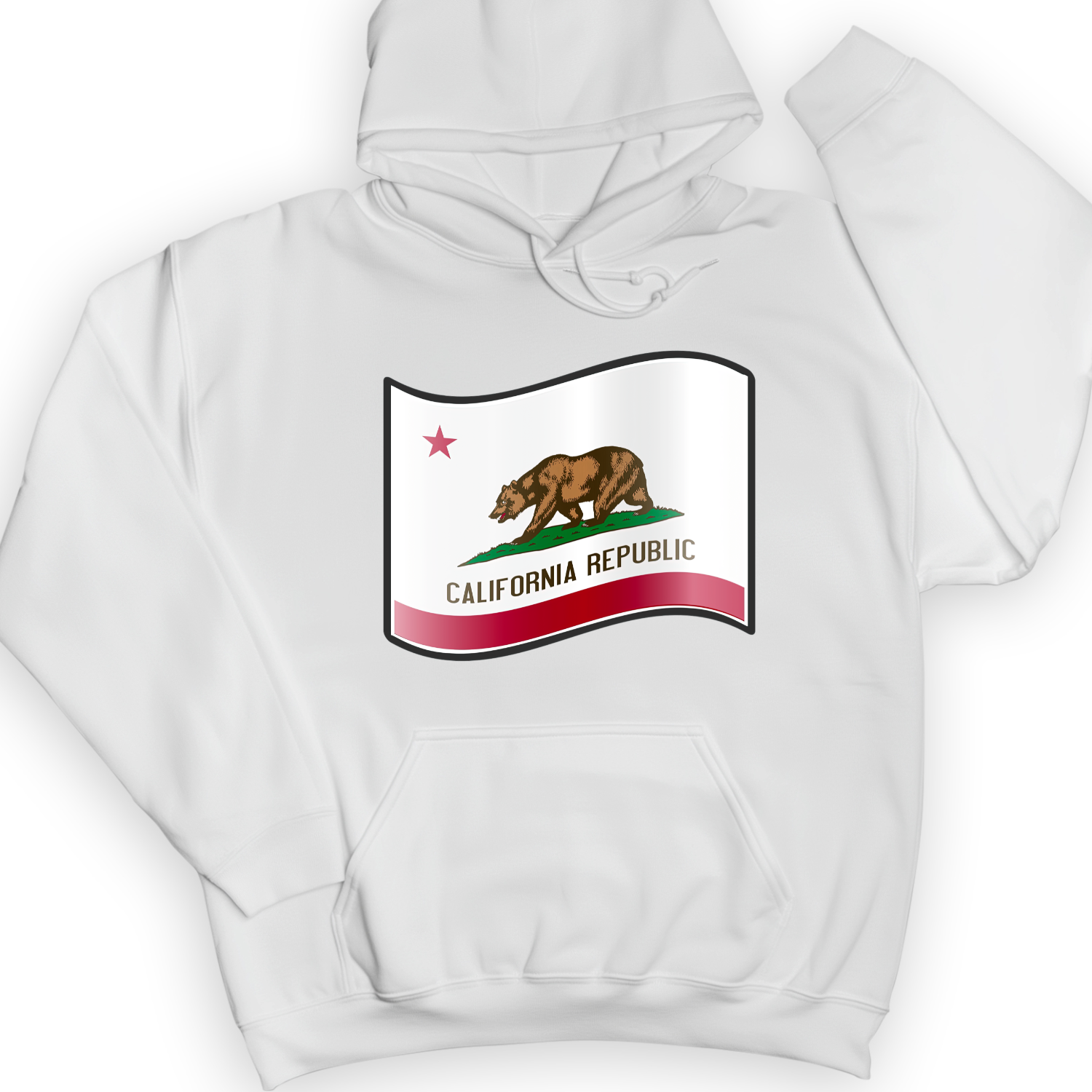 California Republic Hoodie White / S