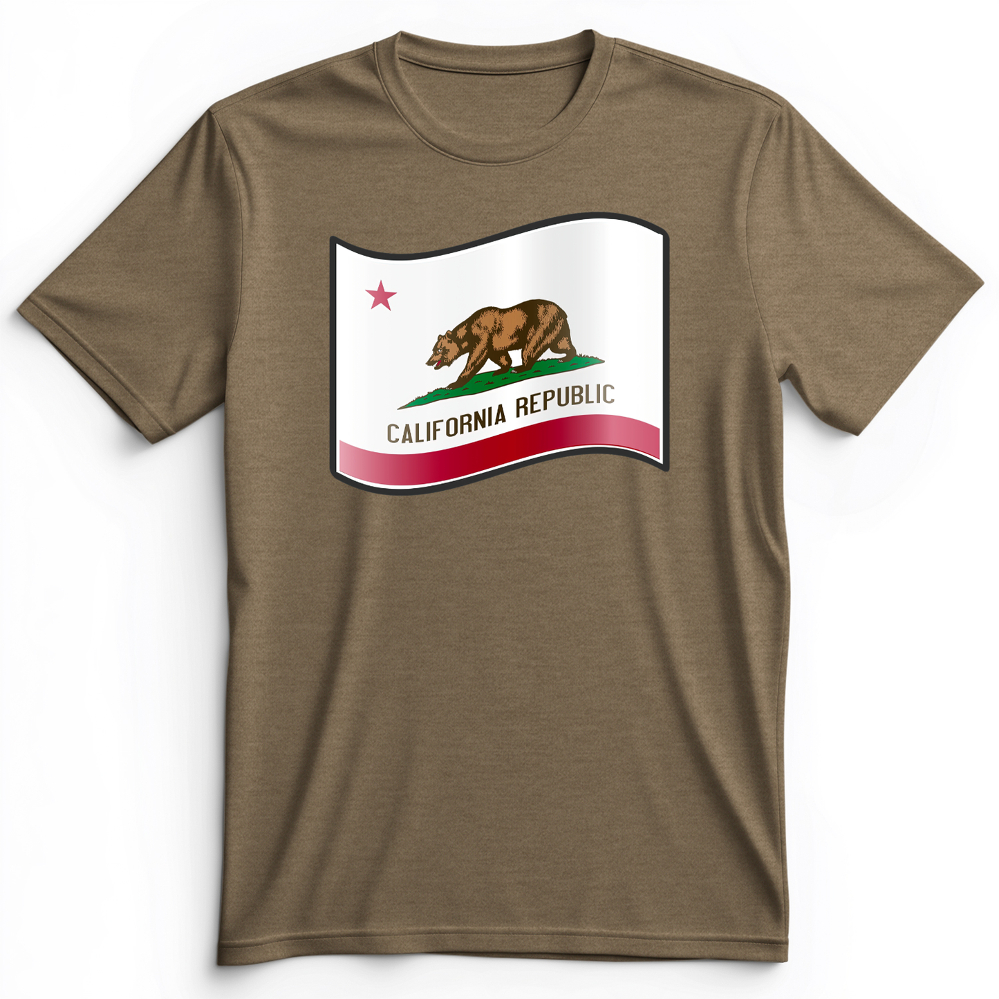 California Republic Premium Tee Heather Olive / S