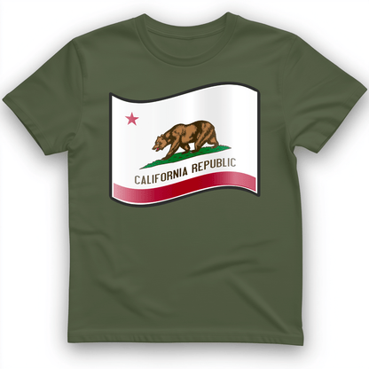 California Republic T-Shirt Military Green / S