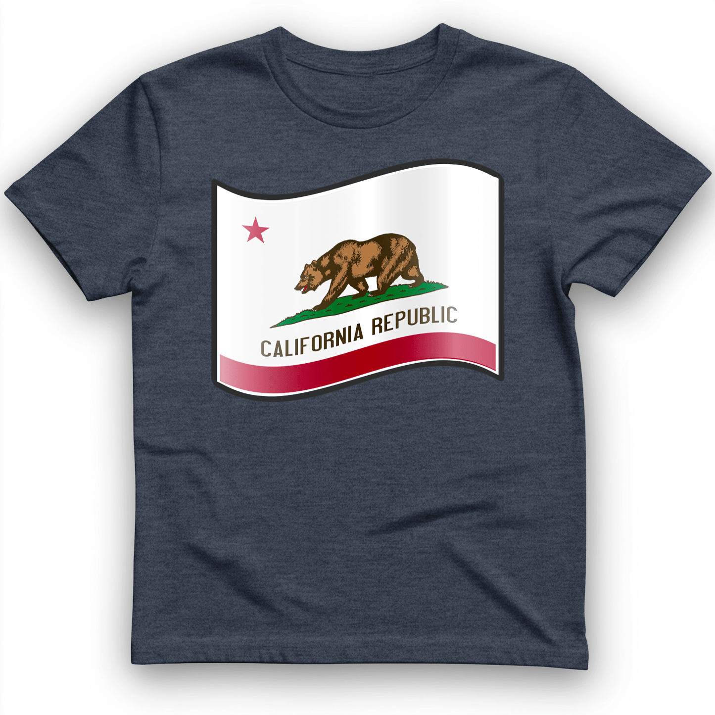 California Republic T-Shirt Heather Navy / S