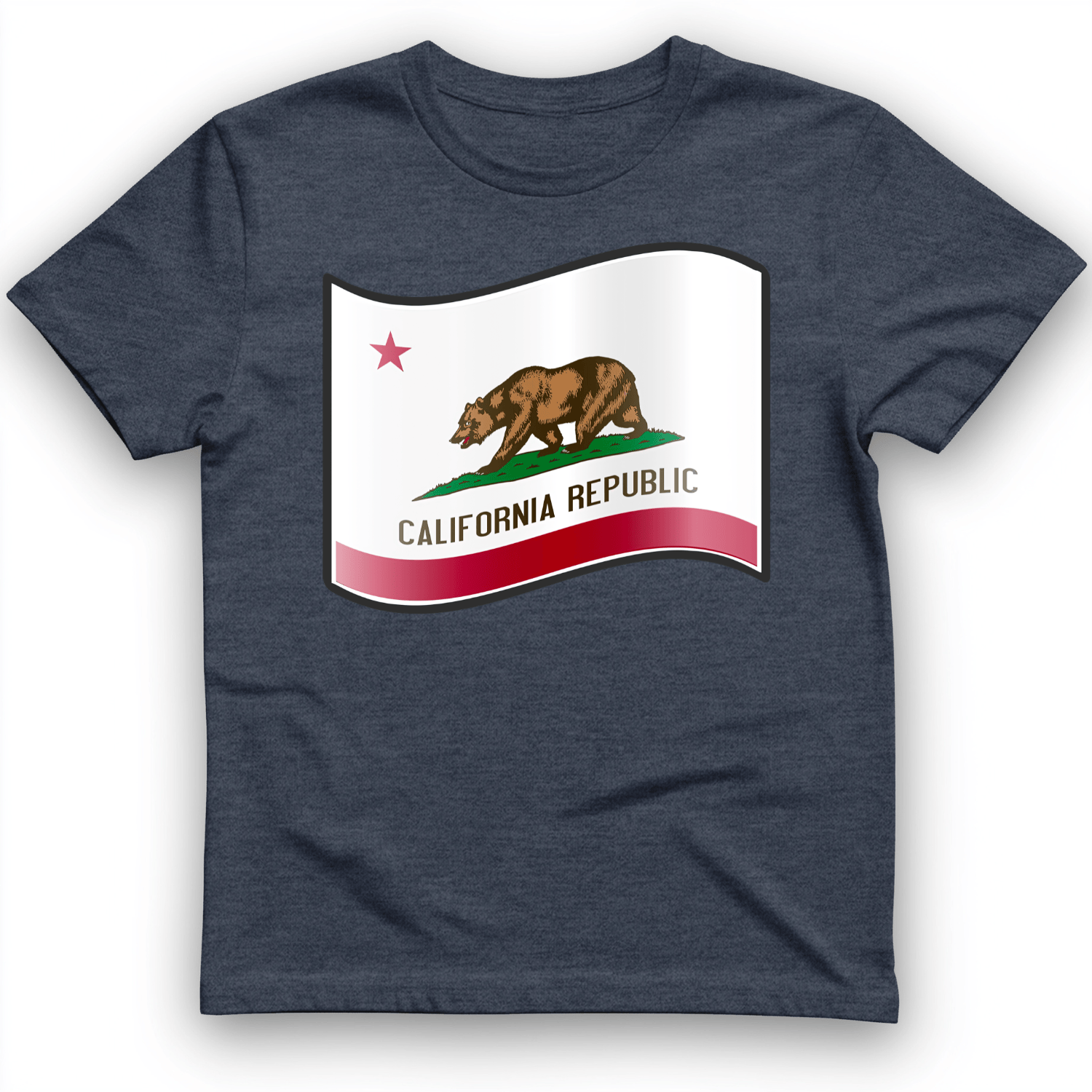 California Republic T-Shirt Heather Navy / S