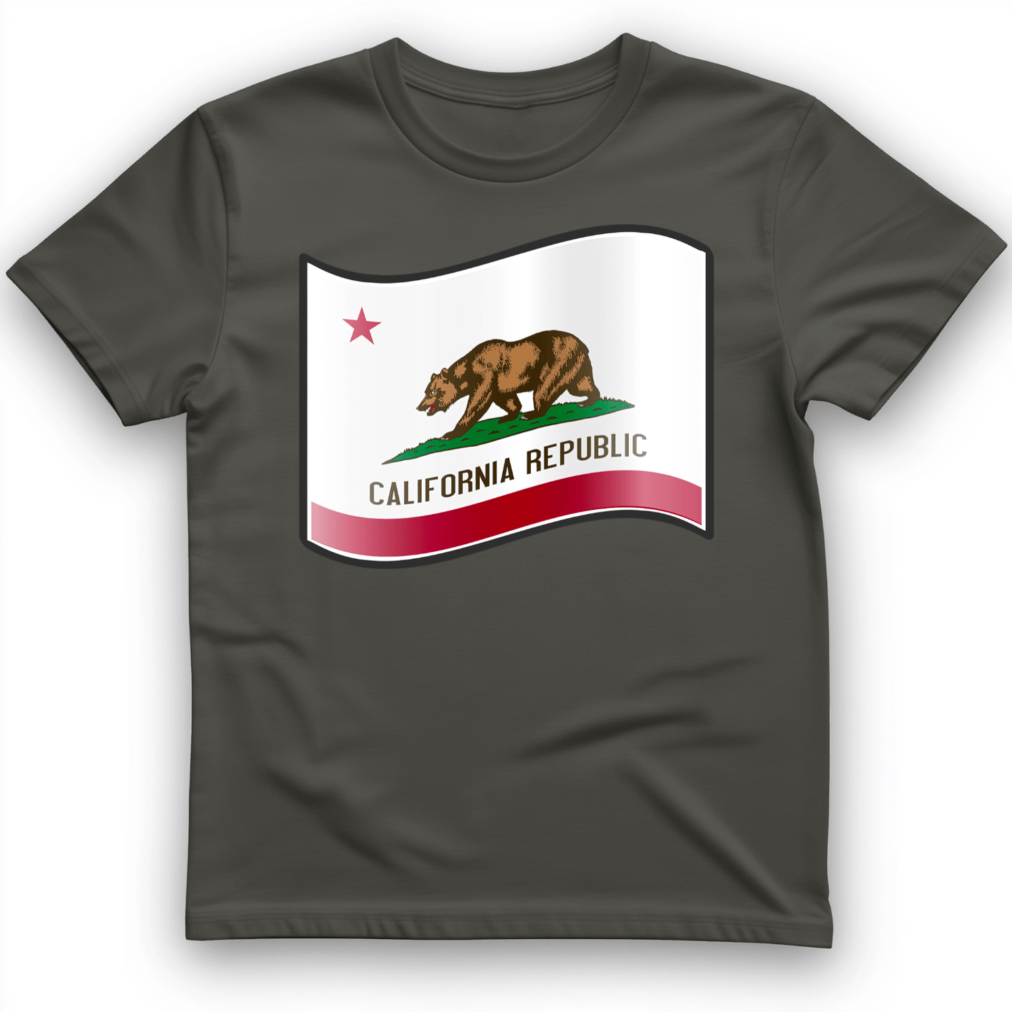 California Republic T-Shirt Charcoal / S