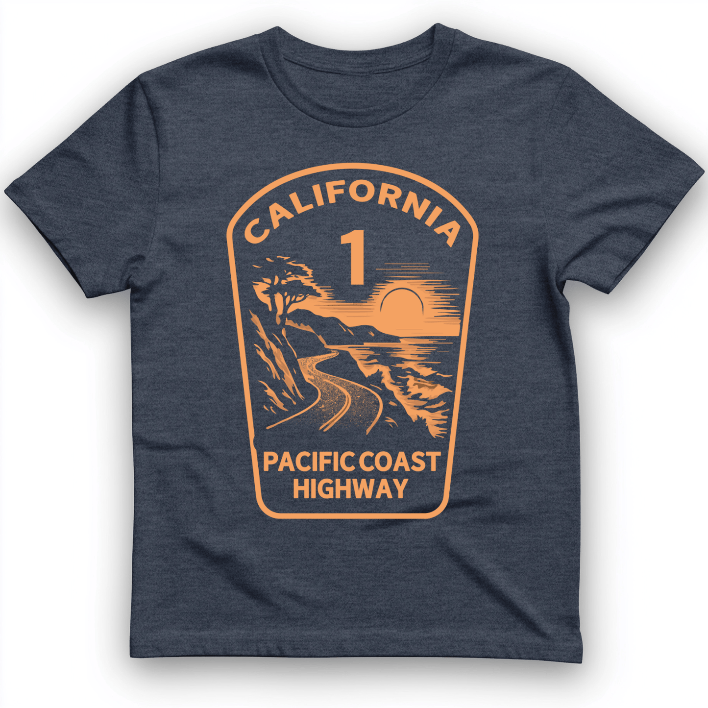 California T-Shirt Heather Navy / S