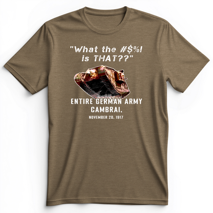 Cambrai 1917 Premium Tee Heather Olive / S