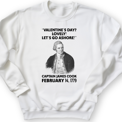 Captain Cook Crewneck White / S