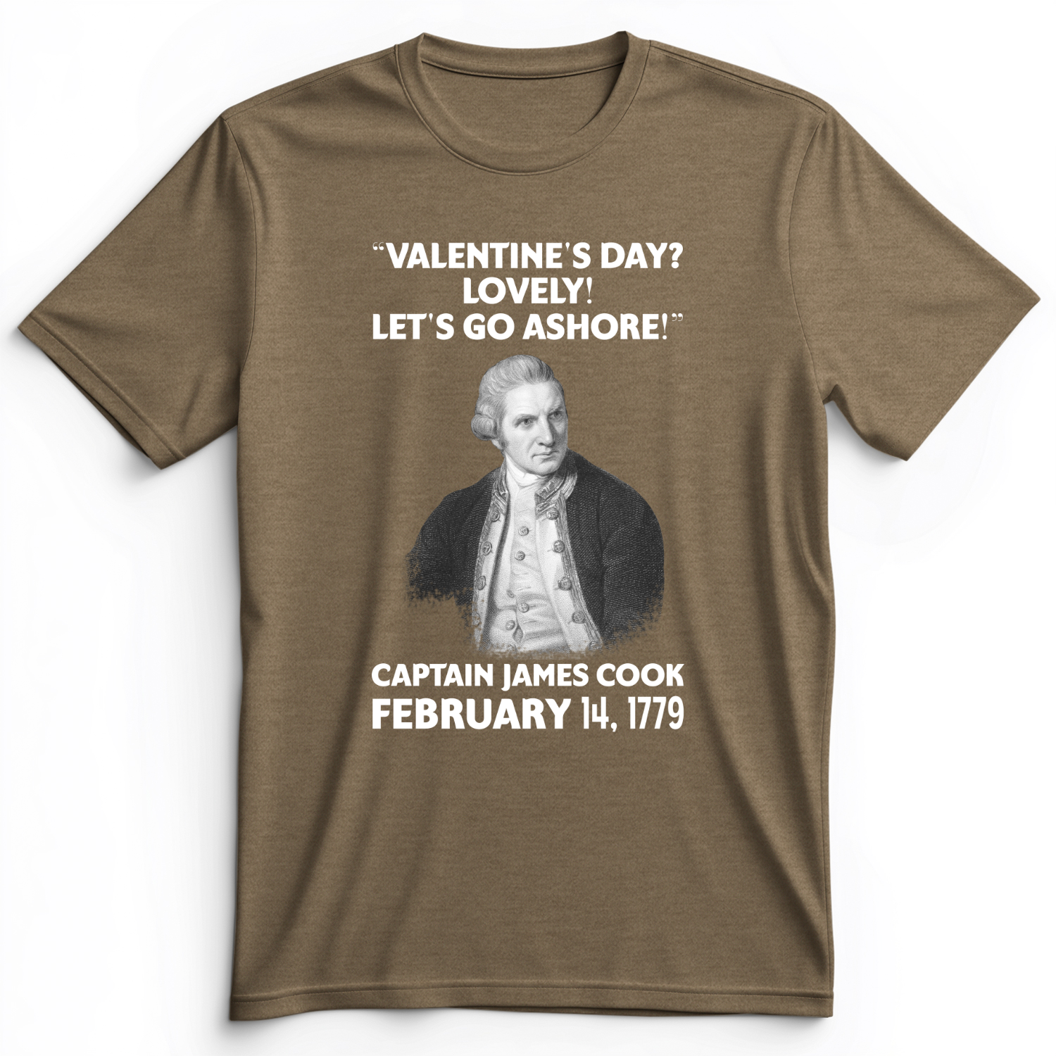 Captain Cook Premium Tee Heather Olive / S